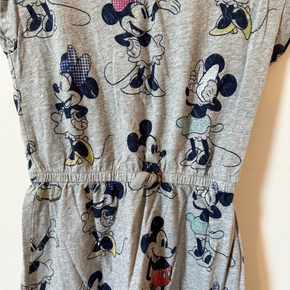 GAP Gray Kids Dress with Mickey Mouse Print